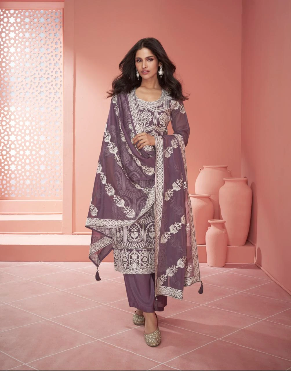 Aashirwad Raabta Organza Silk Wholesale Designer Salwar Suit Catalog — Wholesale Salwar Suits, Aashirwad Creation wholesale from Surat - Gallery Image 4